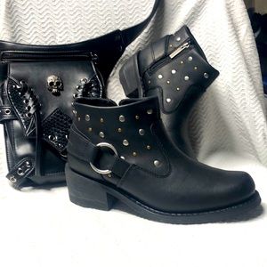 Harley Davidson booties Ladies size 9
